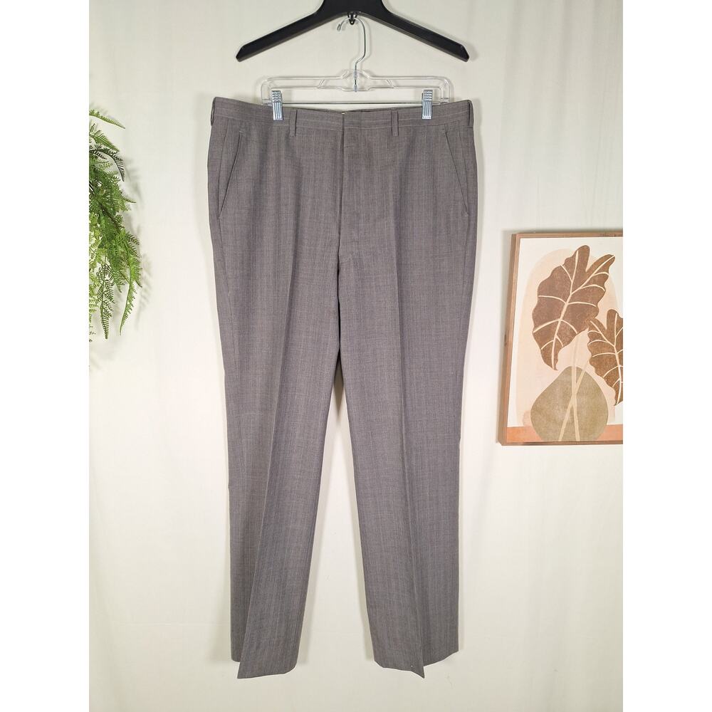 Vintage Cricketeer Men's Gray Pinstripe 2 Piece Suit Jacket/Pants - Picture 5 of 7